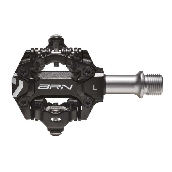 PEDALI BRN JET IN ALLUMINIO CNC NERI