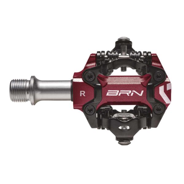 PEDALI BRN JET IN ALLUMINIO CNC ROSSI - immagine 2