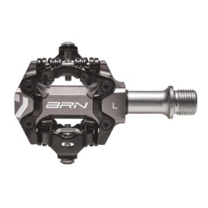 PEDALI BRN JET IN ALLUMINIO CNC TITANIO
