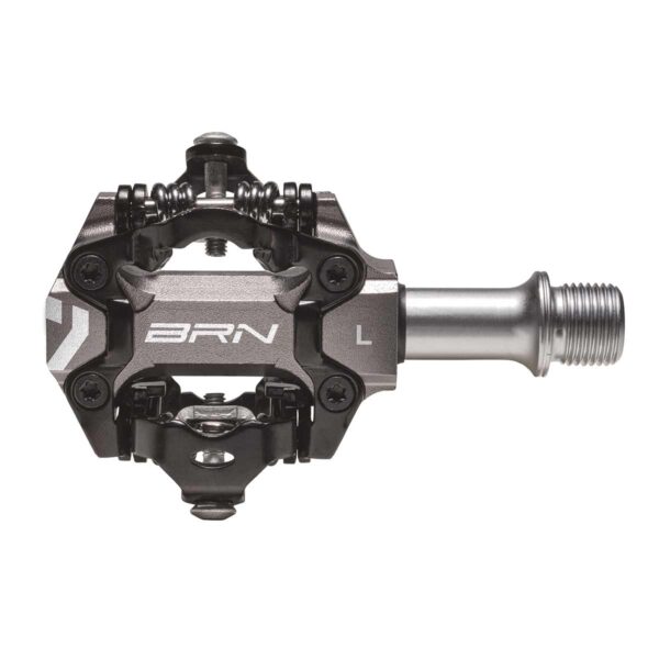 PEDALI BRN JET IN ALLUMINIO CNC TITANIO