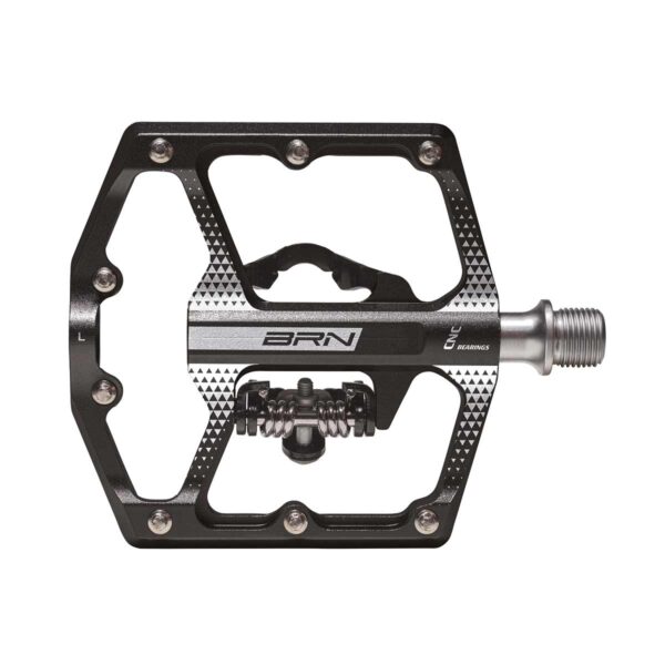 PEDALI BRN LINX IN ALLUMINIO CNC NERI - immagine 2