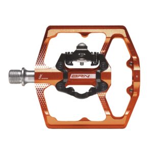 PEDALI BRN LINX IN ALLUMINIO CNC ARANCIO