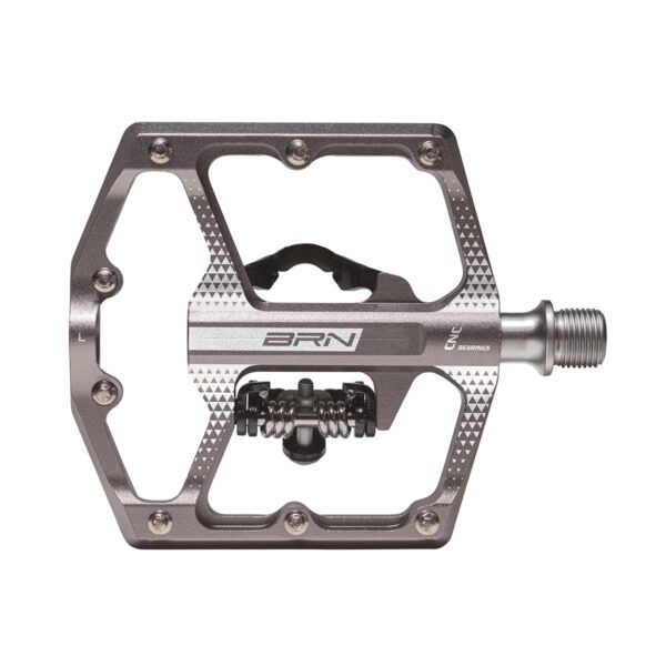 PEDALI BRN LINX IN ALLUMINIO CNC TITANIO - immagine 2