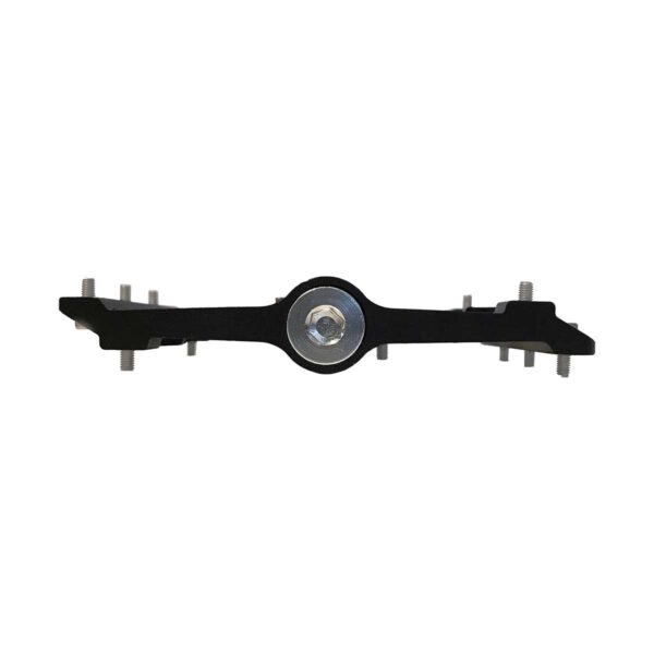 PEDALI BRN FLAT ALLOY CNC NERI/ROSSI CON 6 PINS NERI - immagine 2