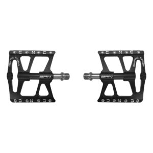 PEDALI BRN FLAT ALLOY CNC NERI CON 8 PINS SILVER