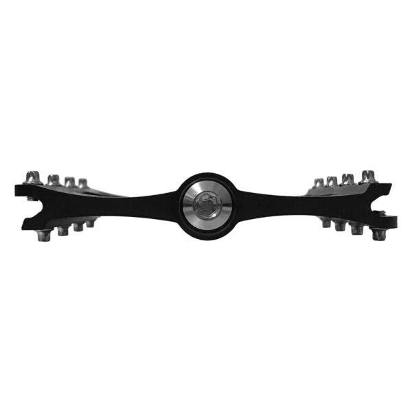PEDALI BRN FLAT ALLOY CNC NERI/ROSSI CON 8 PINS NERI - immagine 2