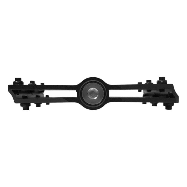 PEDALI BRN FLAT ALLOY CNC NERI/ROSSI CON 9 PINS NERI - immagine 2