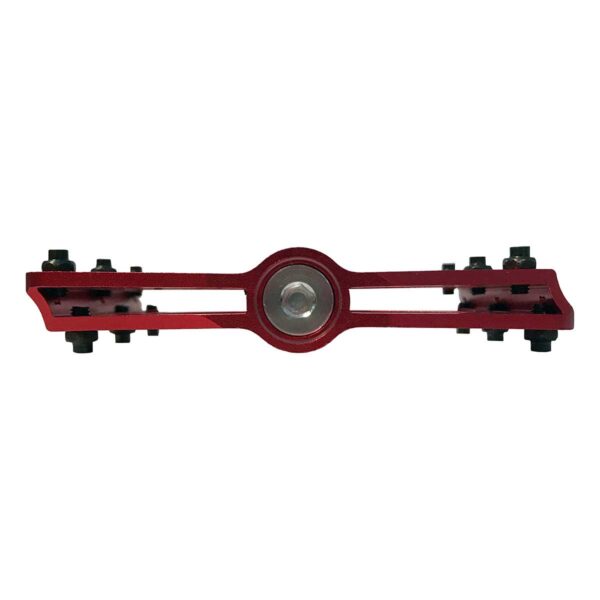PEDALI BRN FLAT ALLOY CNC ROSSI/NERI 9 PINS NERI - immagine 2