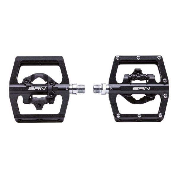 PEDALI BRN FLAT ALLOY CNC DUAL FUNCTION NERI