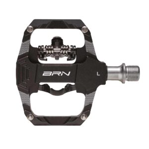 PEDALI BRN SPARK IN ALLUMINIO CNC NERI