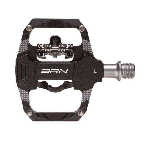 PEDALI BRN SPARK IN ALLUMINIO CNC NERI