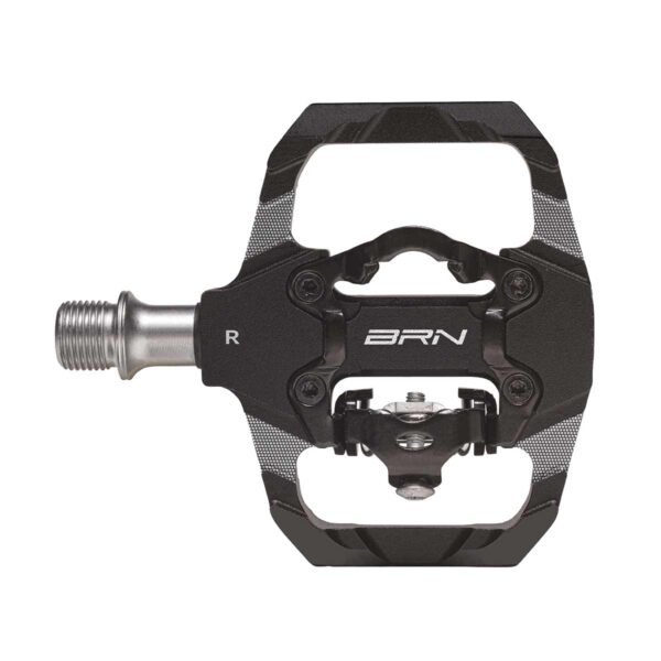 PEDALI BRN SPARK IN ALLUMINIO CNC NERI - immagine 2