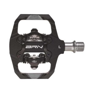 PEDALI BRN BUCK IN ALLUMINIO CNC NERI