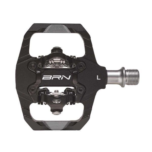 PEDALI BRN BUCK IN ALLUMINIO CNC NERI