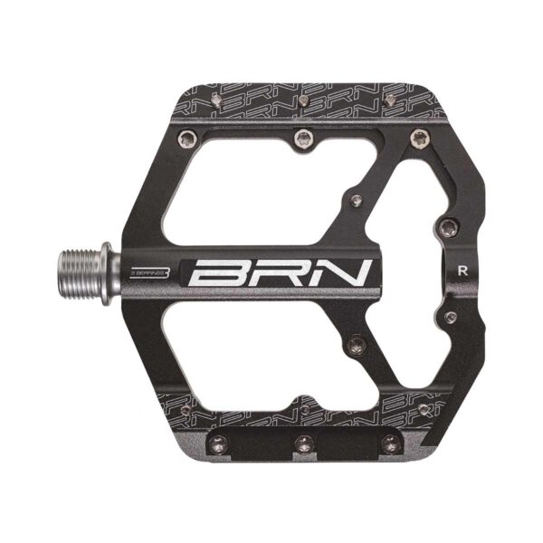 PEDALI BRN MIZAR ALLUMINIO CNC NERI - immagine 2