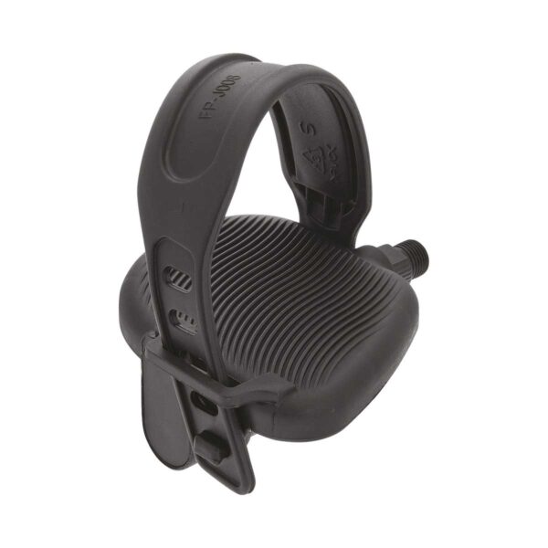 PEDALI BRN CYCLETTE CON CINTURINI E PERNO 9/16" NERI