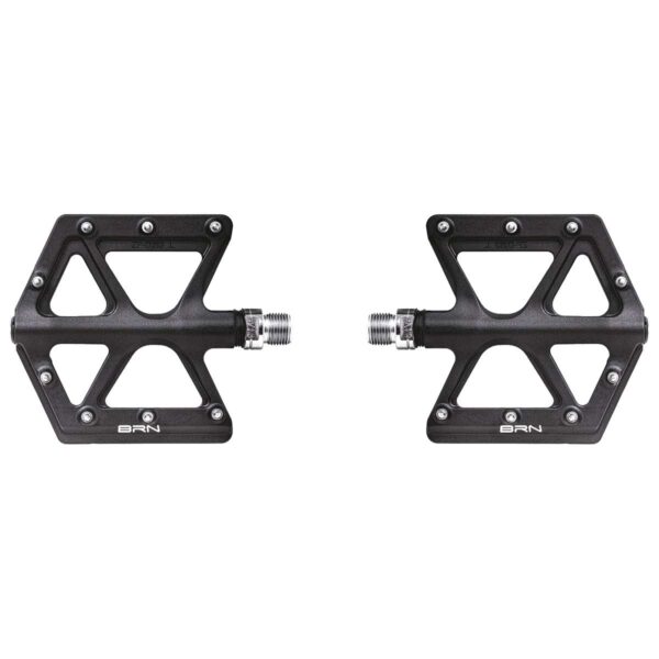 PEDALI BRN COMPOSITE KITE NERI CON 8 PINS SILVER