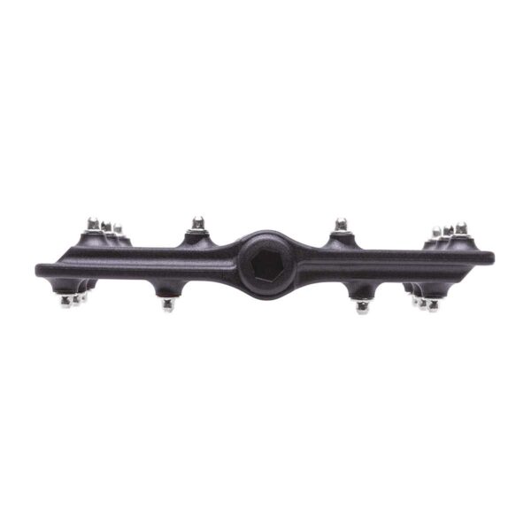 PEDALI BRN COMPOSITE KITE NERI CON 8 PINS SILVER - immagine 2