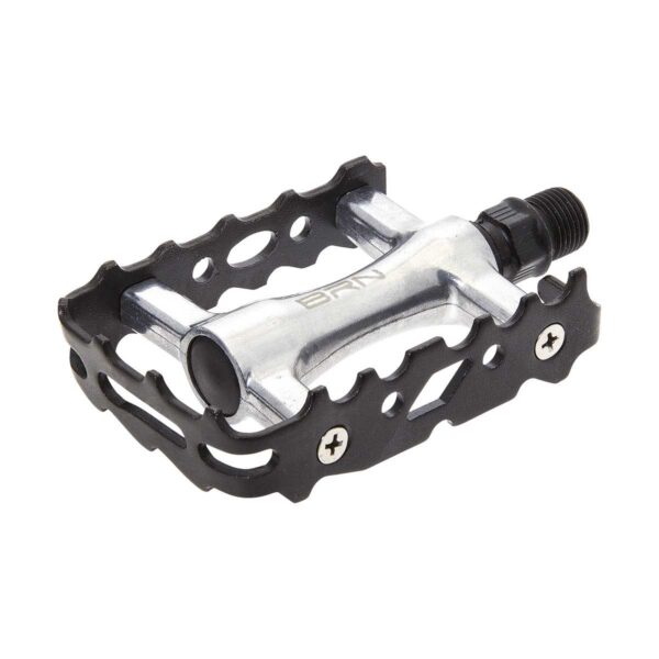 PEDALI BRN MTB IN ALLUMINIO NERO/SILVER