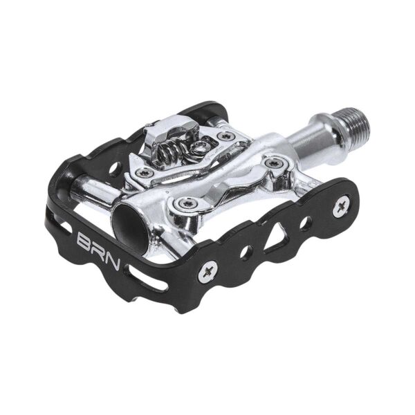 PEDALI BRN SGANCIO DUAL FUNCTION SU CUSCINETTI SILVER - immagine 2