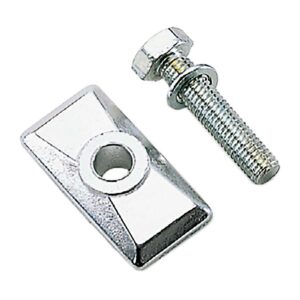 PIASTRA CAVALLETTO BRN IN ALLUMINIO CON VITE SILVER