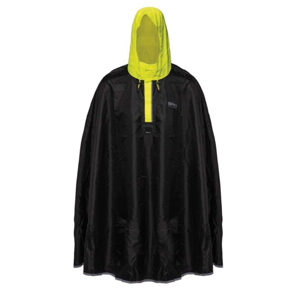 PONCHO BRN NERO/GIALLO FLUO TG. S/M