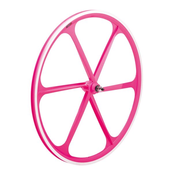 RUOTA ANTERIORE FIXED 6 RAZZE FUCSIA FLUO