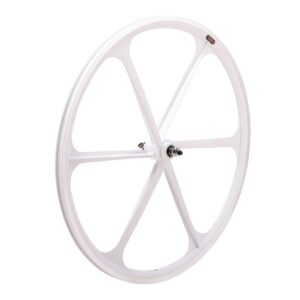 RUOTA POSTERIORE FIXED 6 RAGGI BIANCA
