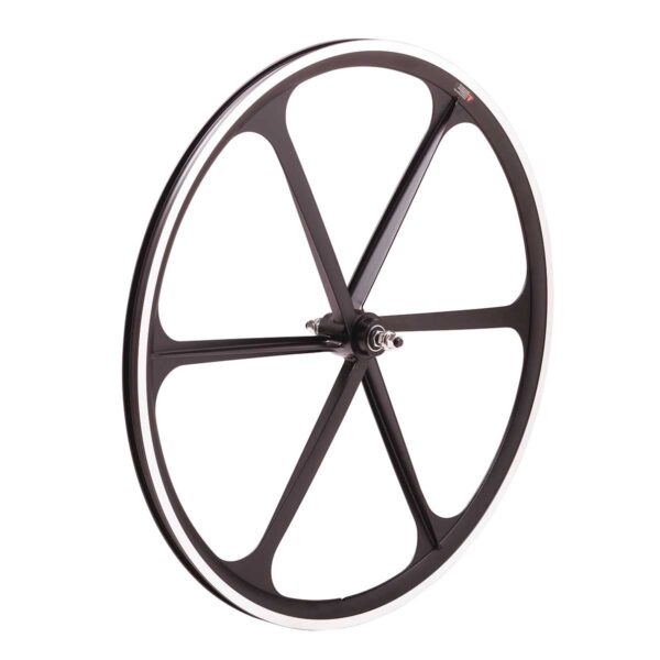 RUOTA POSTERIORE FIXED 6 RAGGI NERA