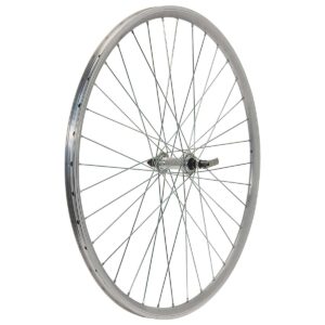 RUOTA 28" CITY SILVER POSTERIORE A VITE