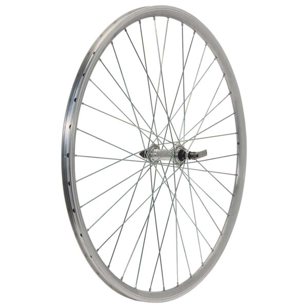 RUOTA 28" CITY SILVER POSTERIORE A VITE