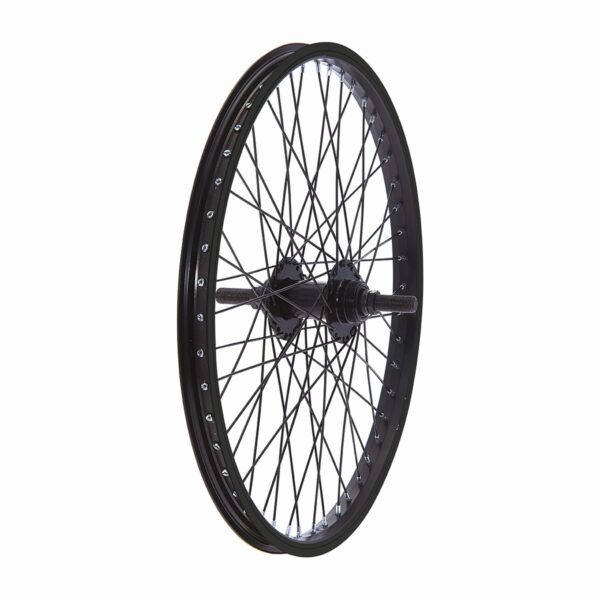 RUOTA BMX POSTERIORE NERA IN ALLUMINIO