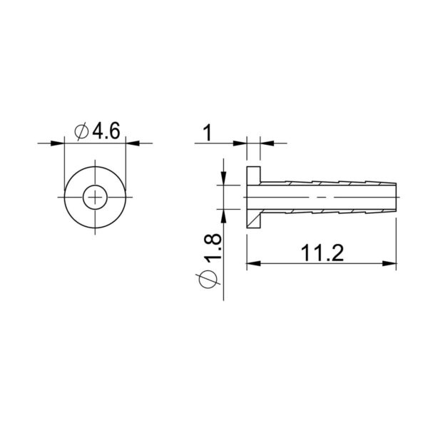 SPINA PER GUAINA SHIMANO BH-90 2,1 mm - immagine 2
