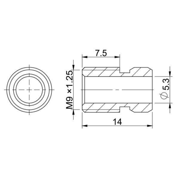 DADO SERRAGGIO M9x1.25 PER MAGURA MT2/4/6 - immagine 2