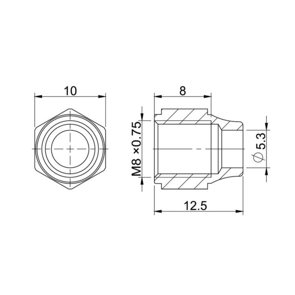 DADO VITE ORIENTABILE PER AVID/MAGURA/SHIMANO E FORMULA - immagine 2