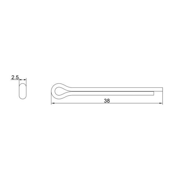 PERNO 35 mm PER SHIMANO DEORE / AVID ELIXIR 1/3 - immagine 2
