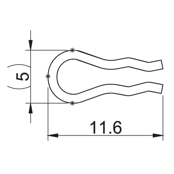 CLIP PER BULLONE M4 / M5 - immagine 2