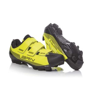 SCARPE BRN 3 STRAPPI MTB GIALLE FLUO  TG. 37