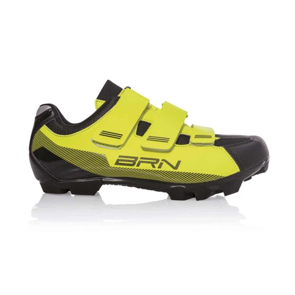 SCARPE BRN 3 STRAPPI MTB GIALLE FLUO  TG. 37 - immagine 2
