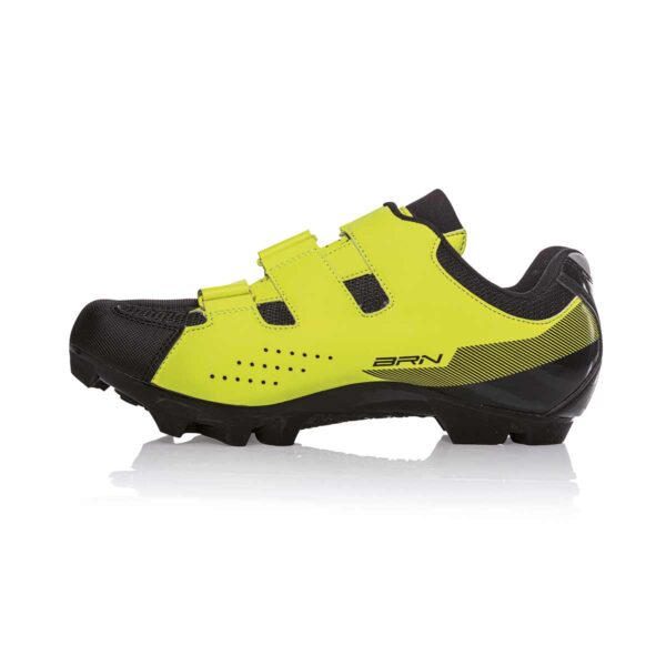 SCARPE BRN 3 STRAPPI MTB GIALLE FLUO  TG. 37 - immagine 3