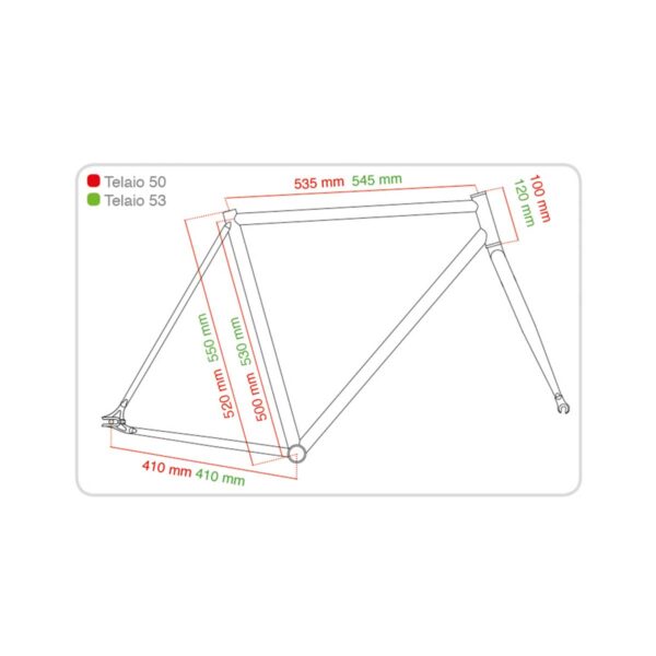 TELAIO FIXED BIANCO LUCIDO 50 cm - immagine 5