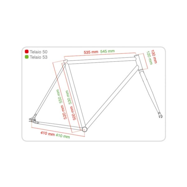 TELAIO FIXED 53 cm GREZZO - immagine 5